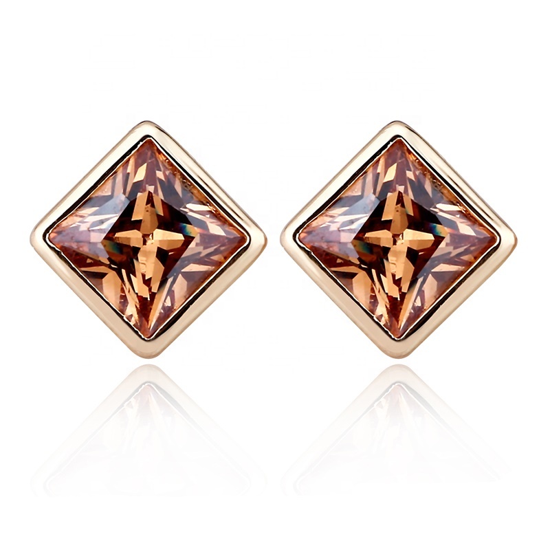 Earrings AGE26063 Fashion austrian crystal rhinestone studs earrings for women set