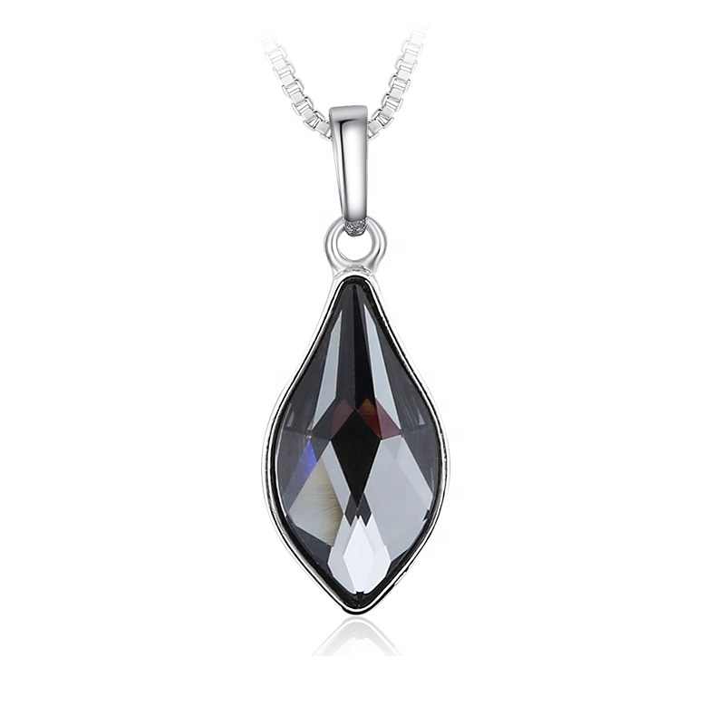 Necklace AGN16175 New Arrival Spring Blue Crystal Women Pendant Necklaces