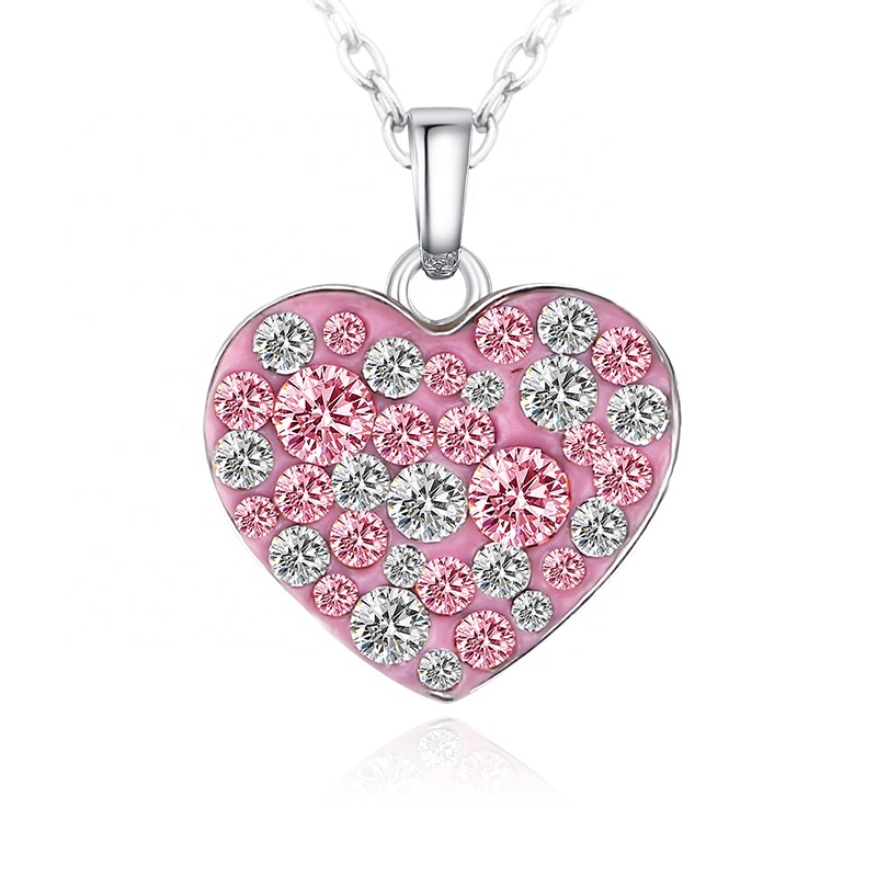 Necklace AGN16171 latest pendant necklace with flame flat back crystal from austria
