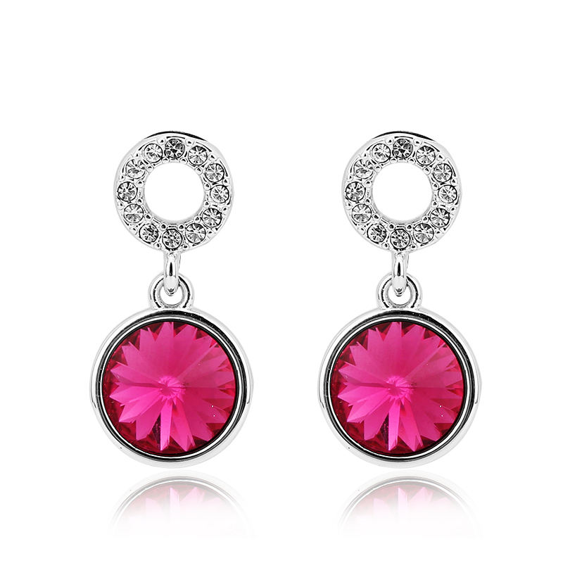 Factory price Romantic Trendy Austrian crystal Drop Earrings Fashion Beautiful Gift Jewelry for Women Dating Party Jewelry 20734