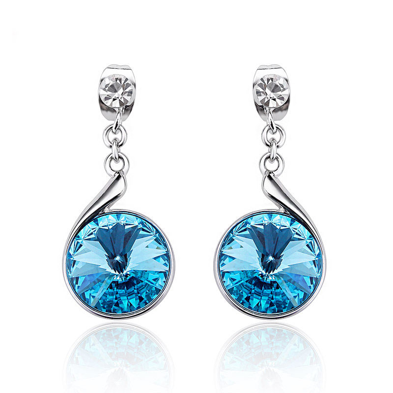 Small MOQ Beautiful Austrian crystal Ball hoop Earrings Trendy Fashion Beautiful Gift Jewelry for Women Dating Party Jewelry 20769