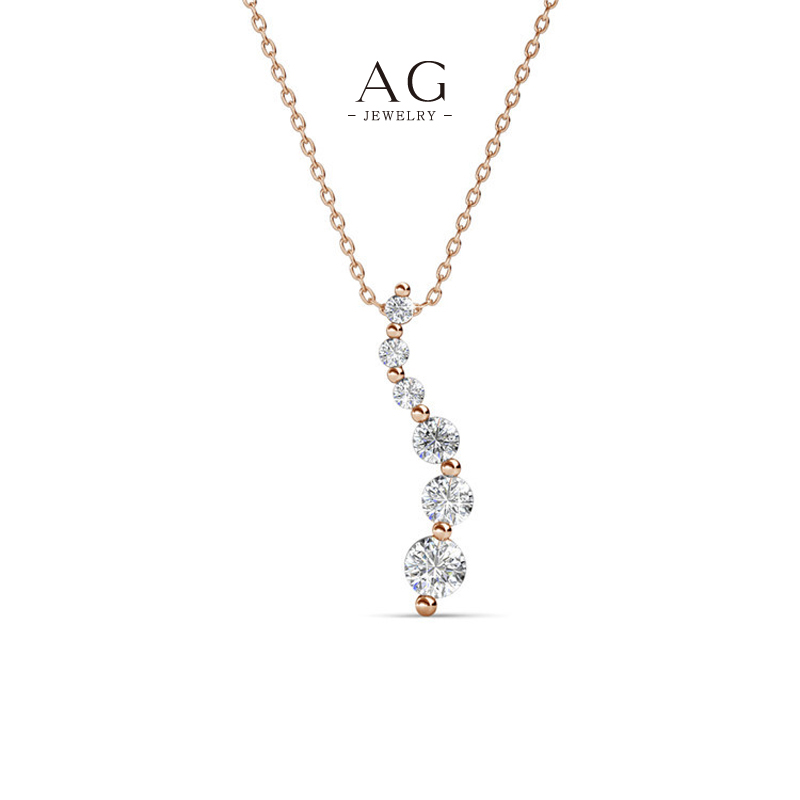 AG Bridal Zirconia Necklace Wedding Jewelry Collection B2B Supplier AGDPS0703