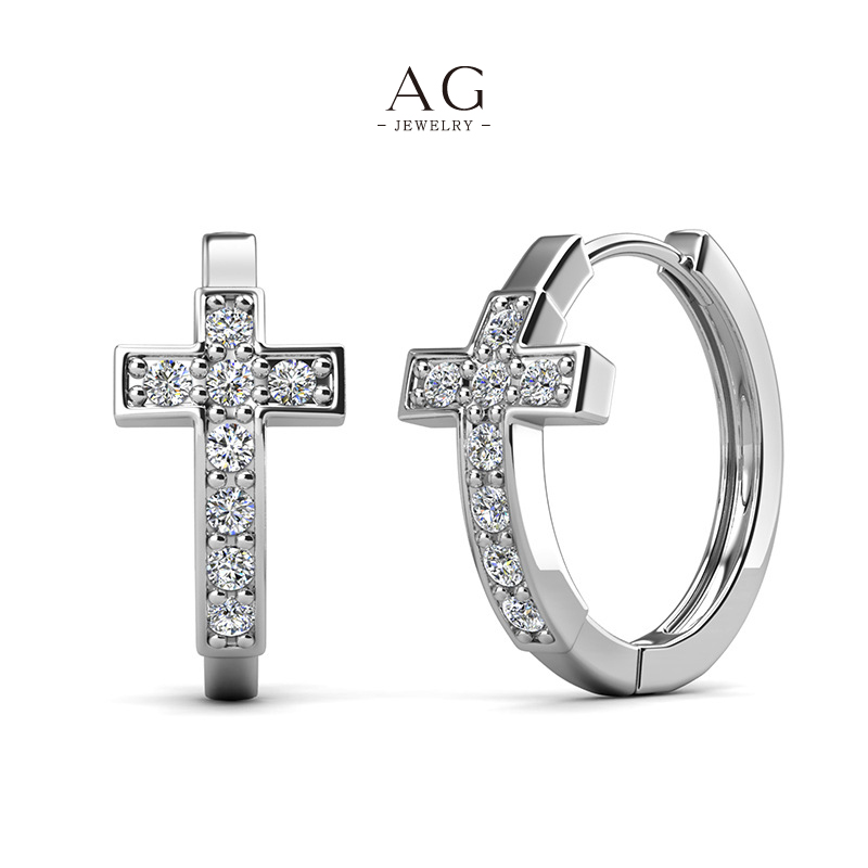 AG Minimalist Crystal Studs Everyday Essential Collection AGDE0903