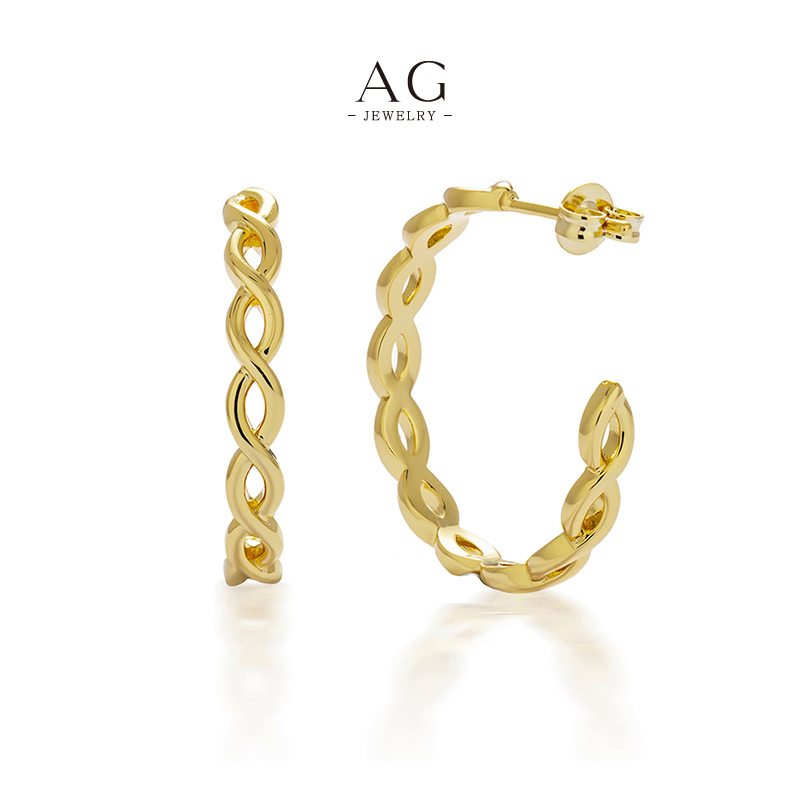 AG Brilliant Cut Earrings Bulk Packaging Supplier AGDE0839