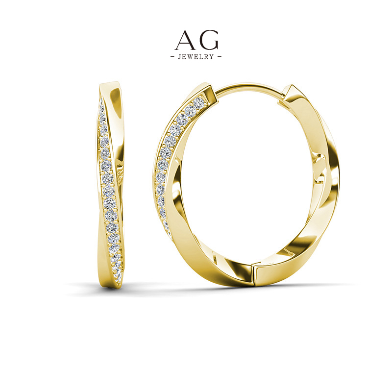 AG Stackable Zirconia Earrings Multi Pack Collection Bulk Order AGDE0859