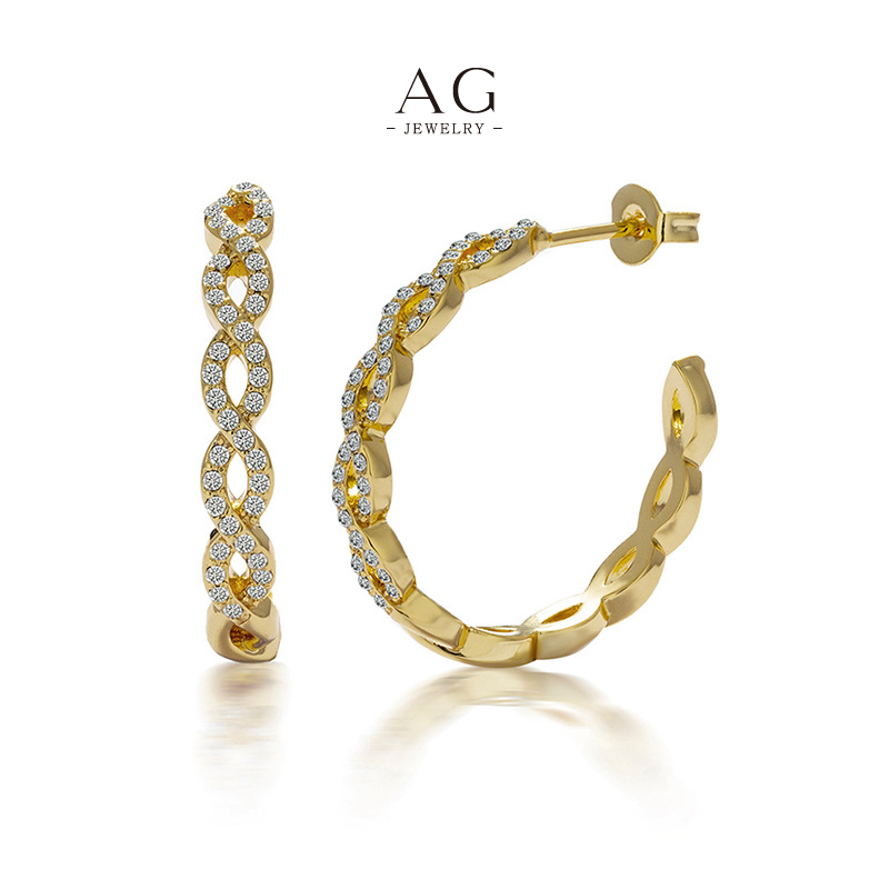 AG Sparkling Earrings Factory Direct Worldwide Shipping AGDE0818