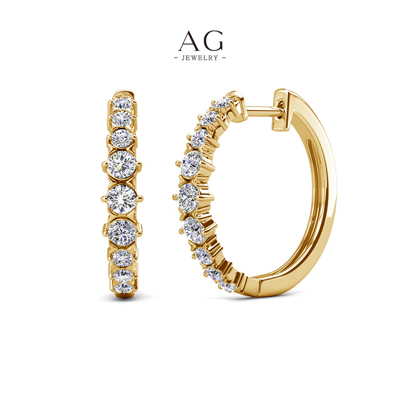 AG Classic Crystal Studs Timeless Elegance Series AGDES0058