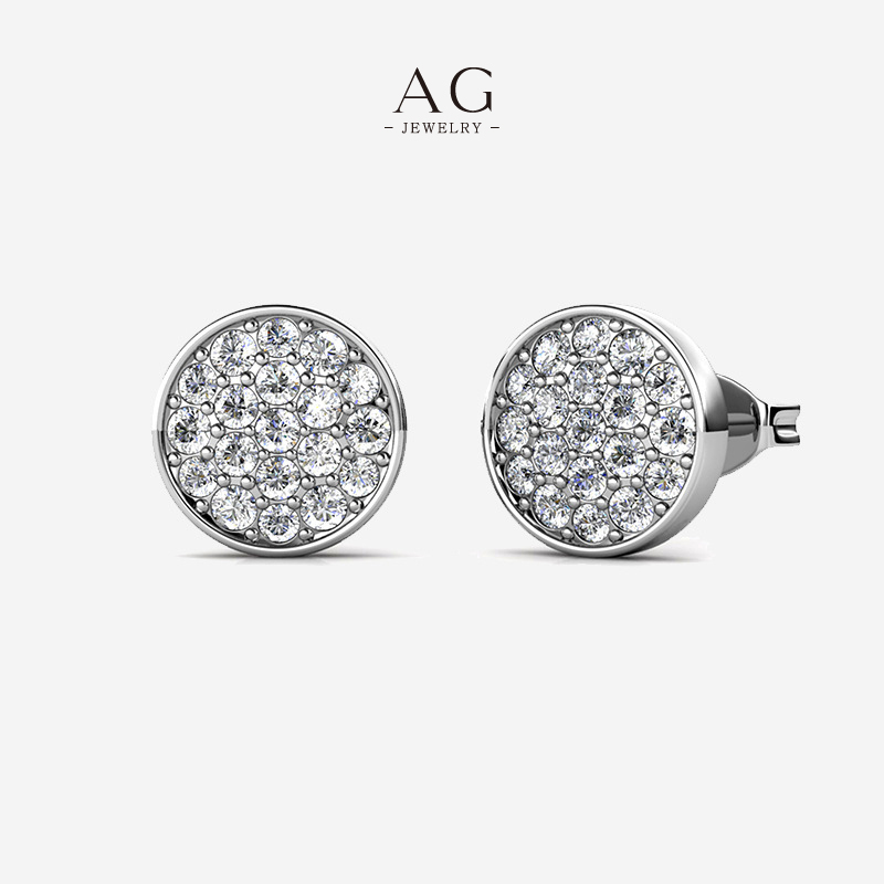 AG Minimalist Crystal Earrings Everyday Essential Collection OEM Service AGDES0676