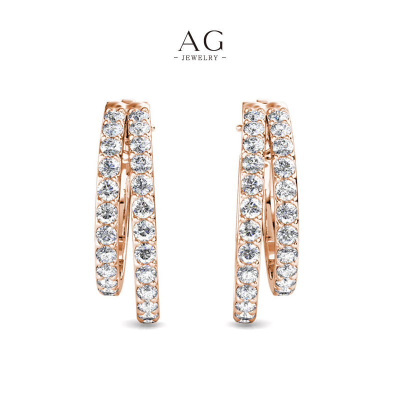 AG Customizable Crystal Studs Bespoke Jewelry Service  AGDES0429