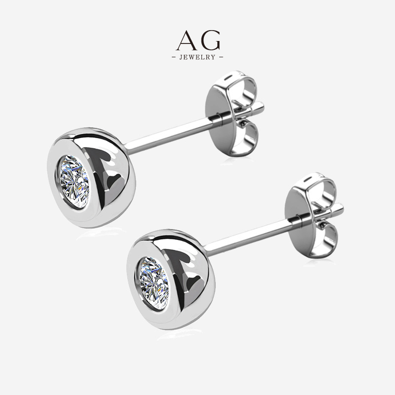 AG Custom Logo Earrings Private Label Service AG JEWELRY AGME227