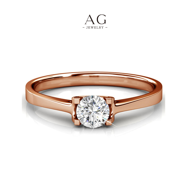 AG Stackable Zirconia Ring Set Versatile Designs OEM Service AGDRS0012