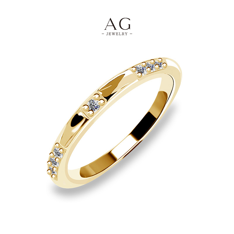 AG Minimalist Band Ring Everyday Stacking Style AG JEWELRY AGDR0154