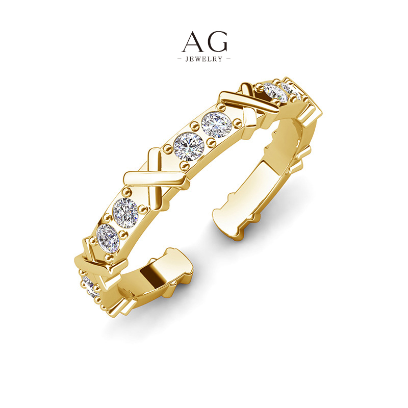 AG X Symbol Ring Modern Statement Jewelry AGDR0133