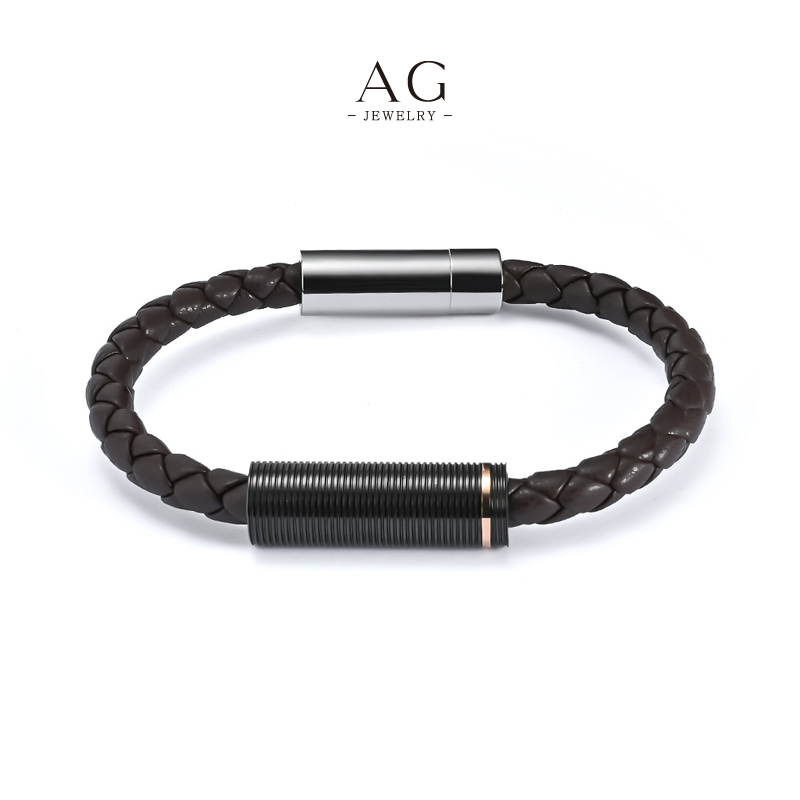 AG Men‘s Stainless Steel Woven Bracelet Direct Factory Price OEM Service AG JEWELRY AGSL050