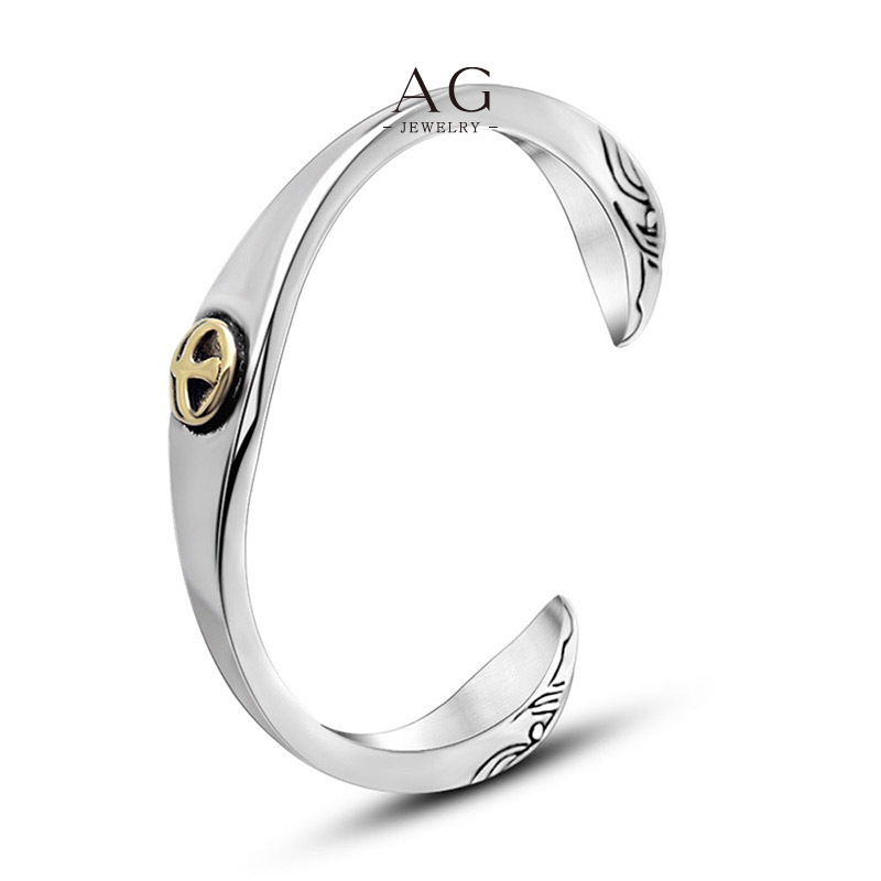 AG Men’s Stainless Steel Bangle Bracelet Direct Factory Price OEM Service AGSZ028
