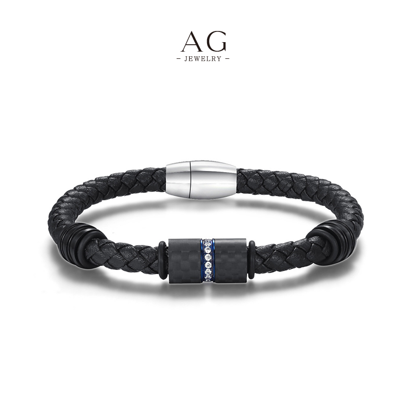 AG Men‘s Stainless Steel Paracord Bracelet Trade Price Jewelry Manufacturer AGSL005