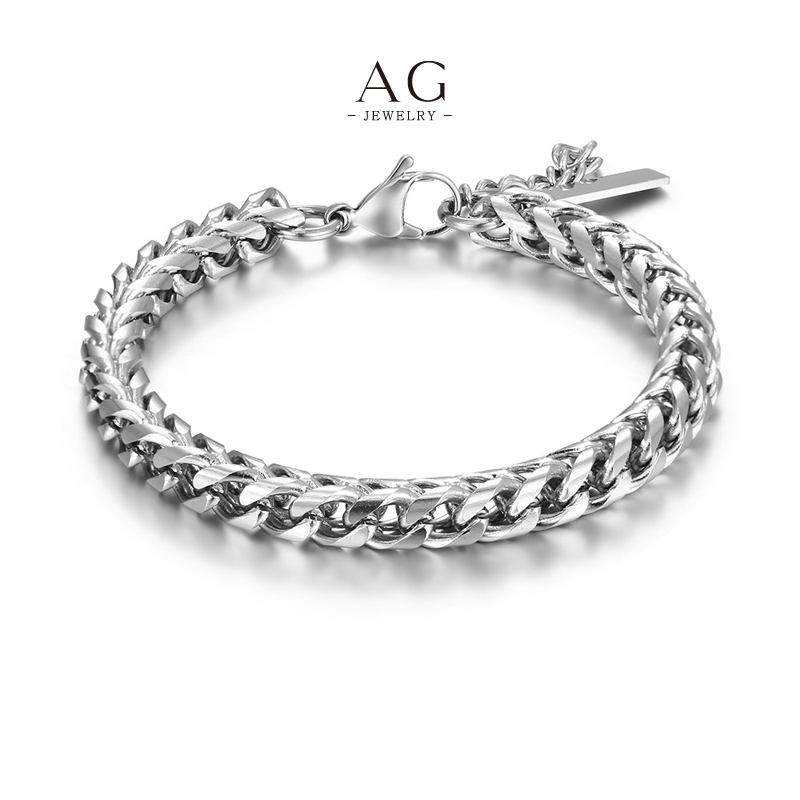 AG Men's Stainless Steel Wristband Trade Price Jewelry Manufacturer AGYL605