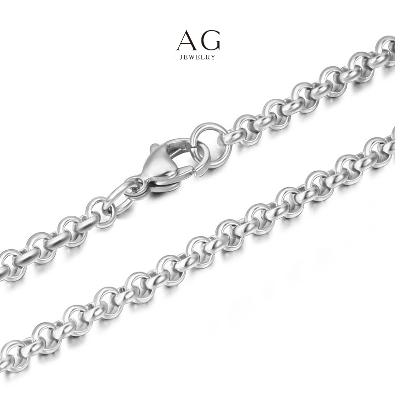 AG Men‘s Stainless Steel Chain Necklace Multi Size Range Bulk Supplier AG JEWELRY AGCE482
