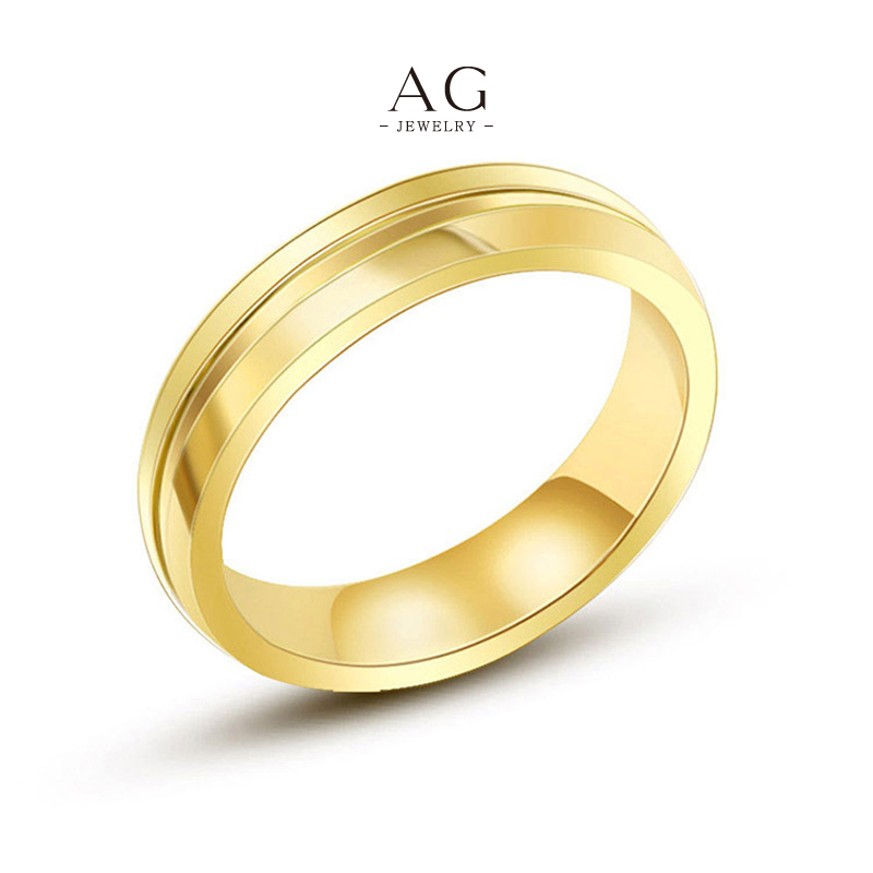 AG Men‘s Polished Band Ring Minimalist Jewelry Line Volume Order Supplier AGSA1003
