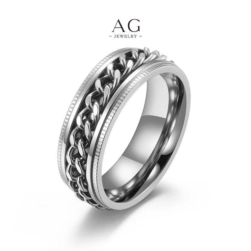 AG Men’s Metal Band Ring Essential Collection Private Label AG JEWELRY AGJZ024