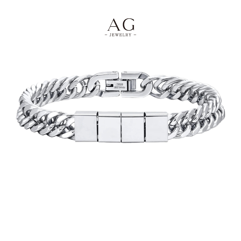 AG Men‘s Metal Chain Wristband Retail Ready Collection AGH7343