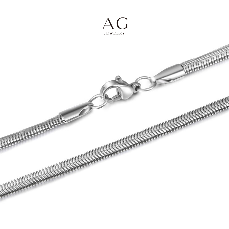 AG Men‘s Link Necklace Line Custom Sizes Available AGCE404