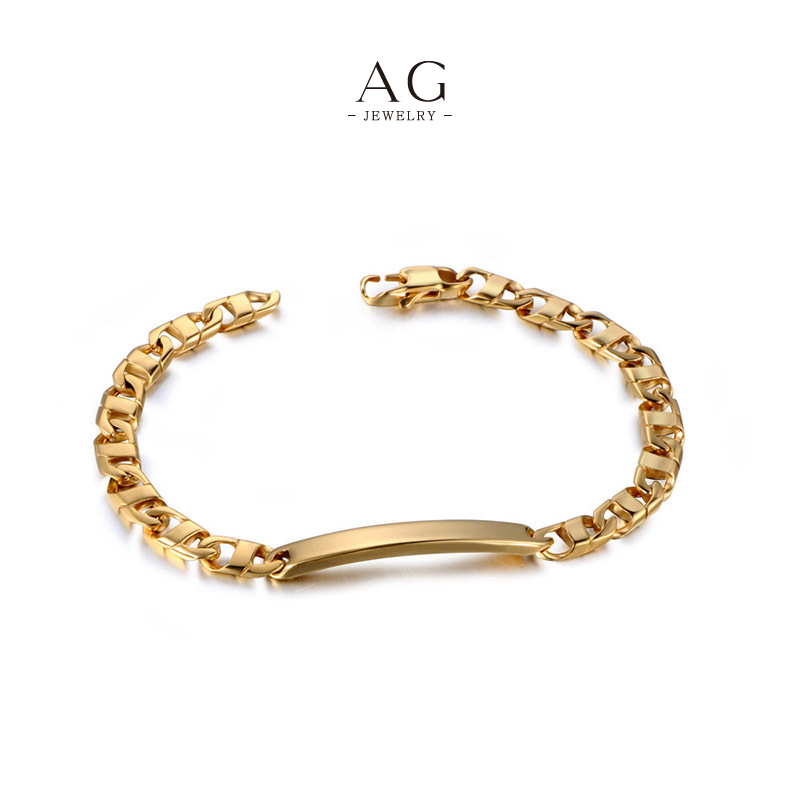 AG Men‘s Chain Link Bracelet Promotional Bulk Item Supplier AGCE447
