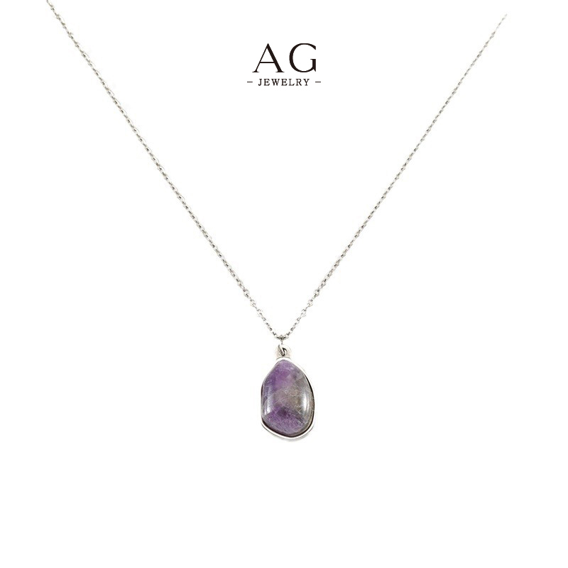 AG Rose Quartz Jade Amethyst Bead Necklace Harmonizing Gemstone Jewelry Line Wholesale Supplier AG200
