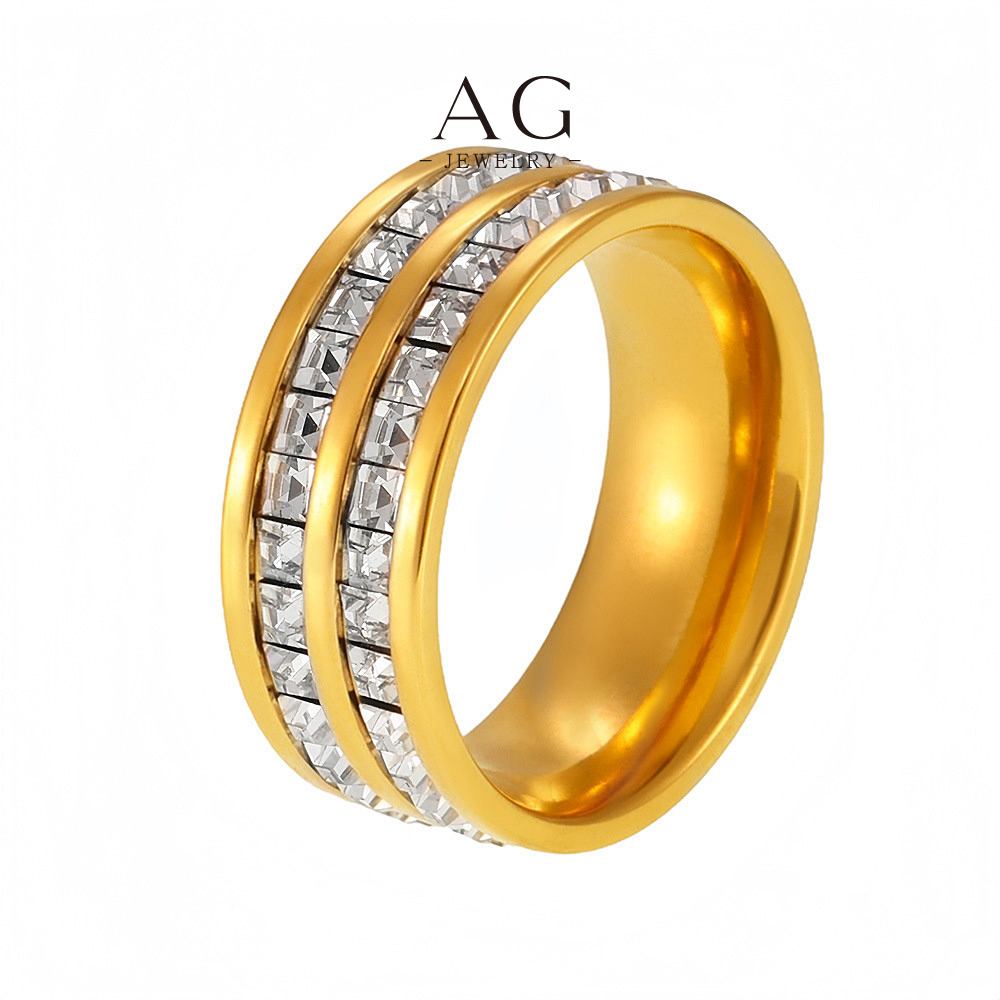 AG Stainless Steel Classic Band Ring Timeless Design Jewelry Bulk Order Supplier AGA194
