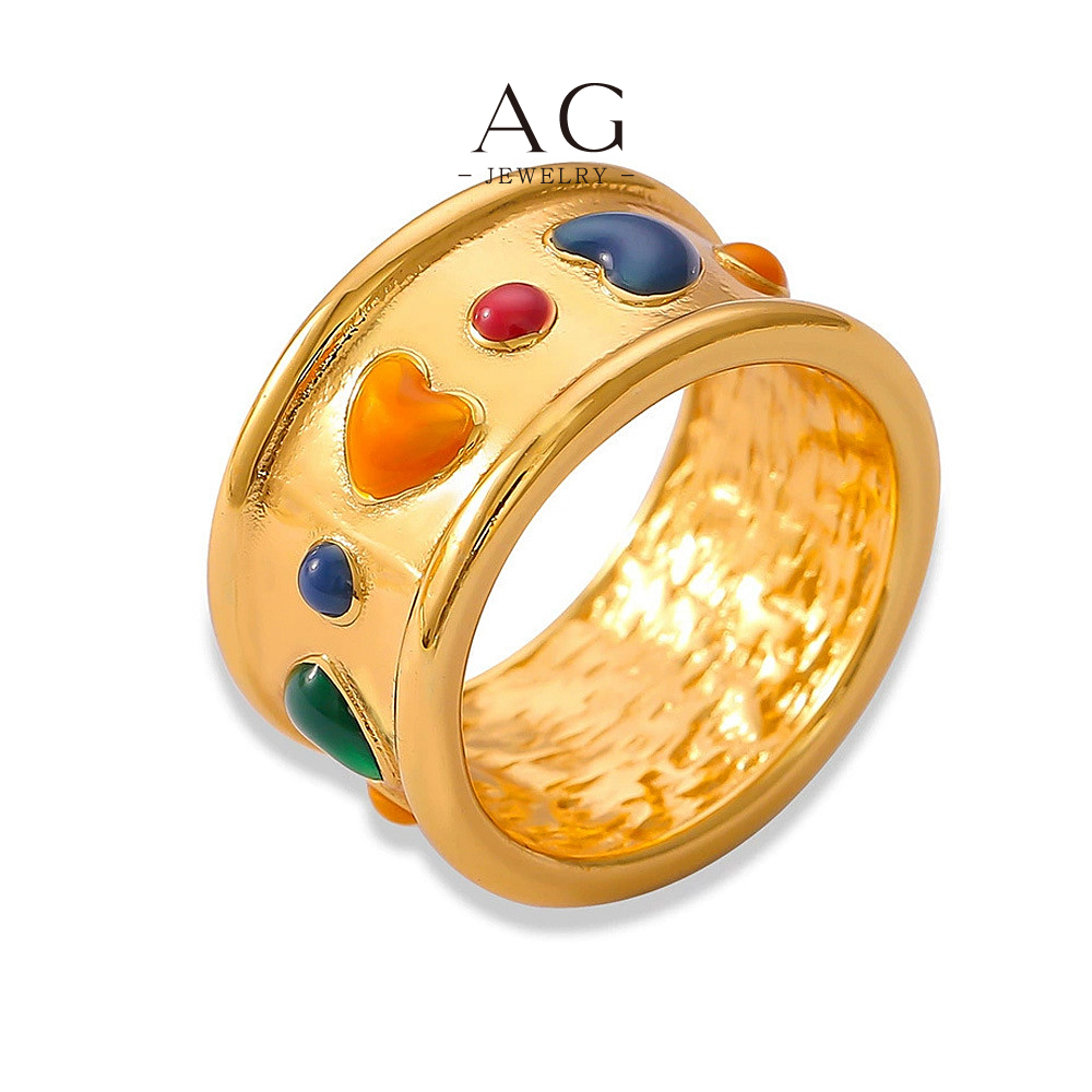 AG Stainless Steel Bohemian Ring Ethnic Design Wholesale Price Custom Logo Accepted AGA841