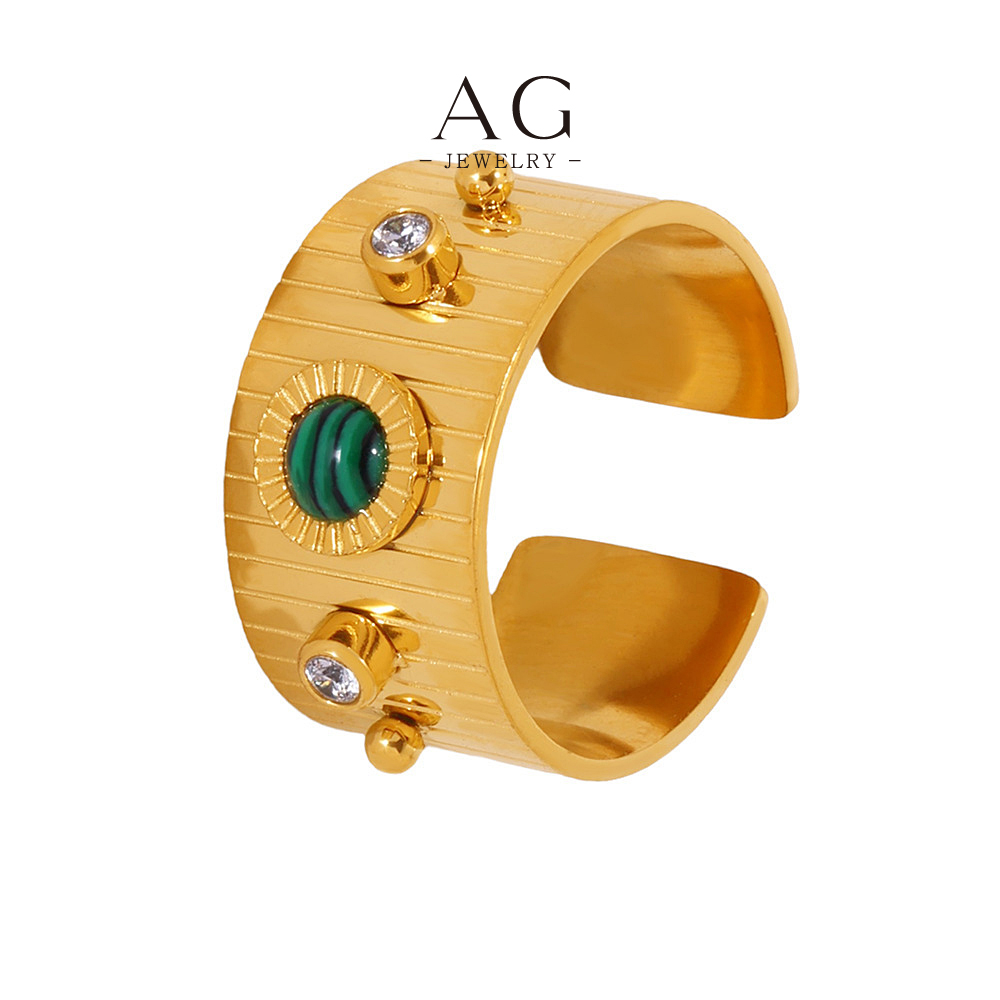 AG Stainless Steel Bohemian Ring Ethnic Design Wholesale Price Custom Logo Accepted AGA802