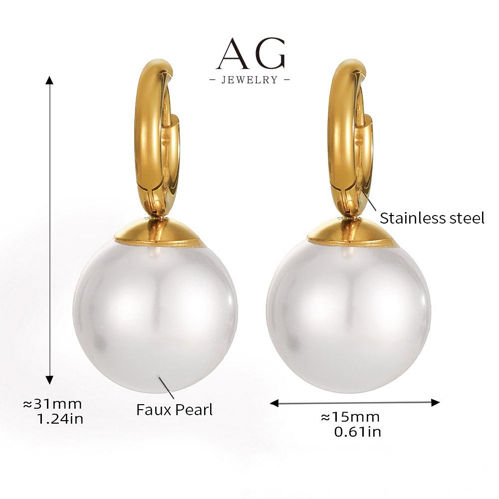 AG Viral Pearl Earrings TikTok Famous Jewelry Gift Set AGF1449