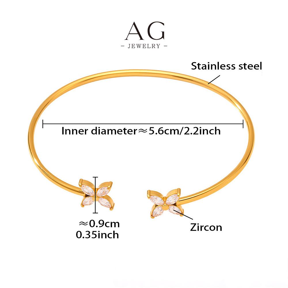 AG Stainless Steel Starfish Charm Bangle Ocean Theme Beach Vacation Jewelry Gift AGZ442