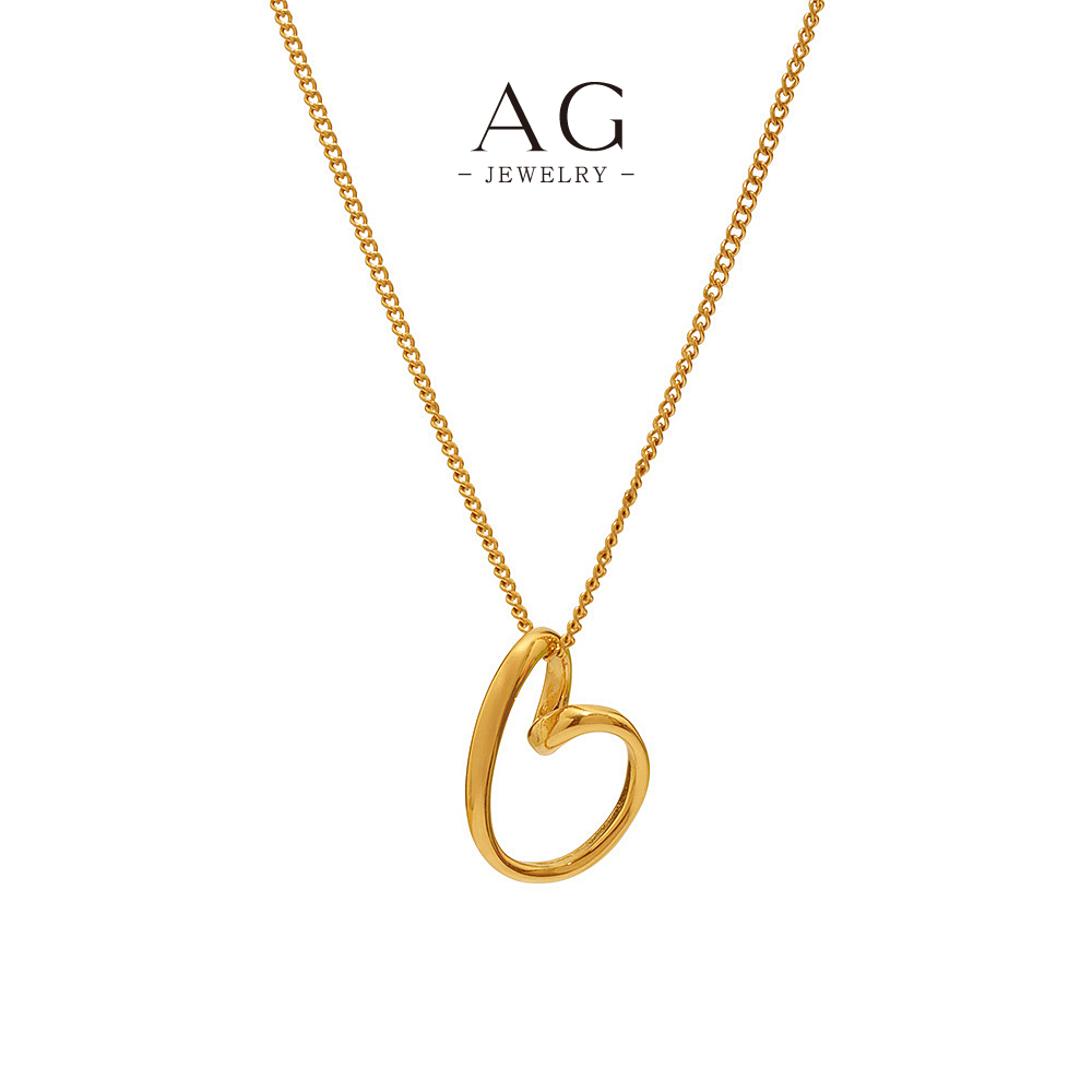 AG Stainless Steel Heart Pendant Necklace Valentine Gift For Her AGP891