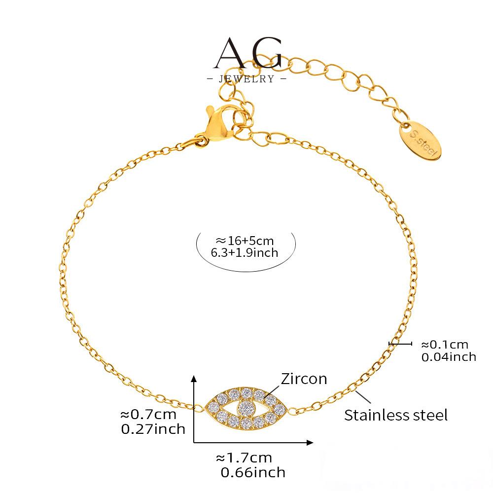 AG Evil Eye Jewelry Set Necklace Earrings Bracelet Protection Talisman Collection AGTXE239