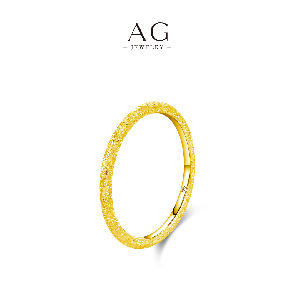 AG Plain Band Ring 925 Sterling Silver Minimalist Stackable Jewelry AGR01365-2