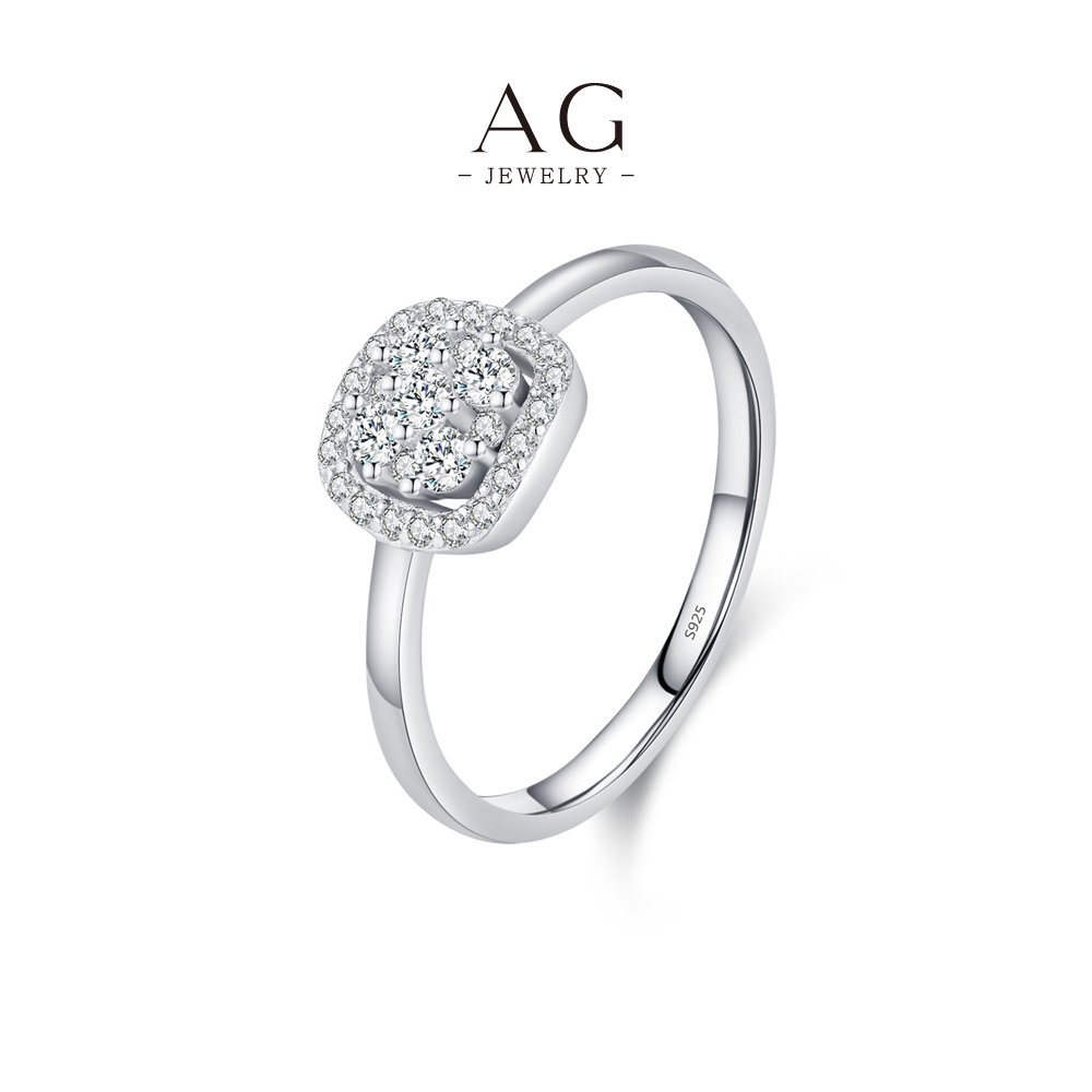 AG Signature Cable Ring 925 Sterling Silver Minimalist Everyday Jewelry AGMSR0020