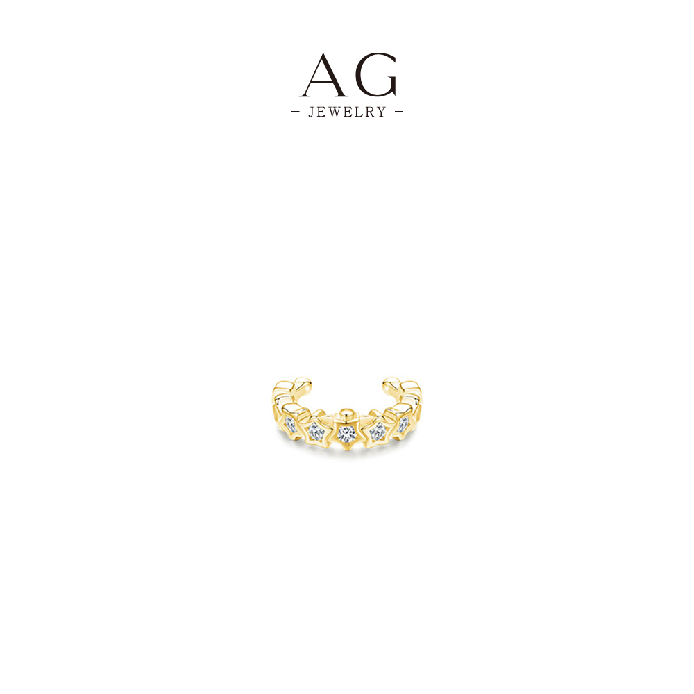 AG Ear Cuff Chain Jewelry 925 Sterling Silver Ear Climber AGRHE676