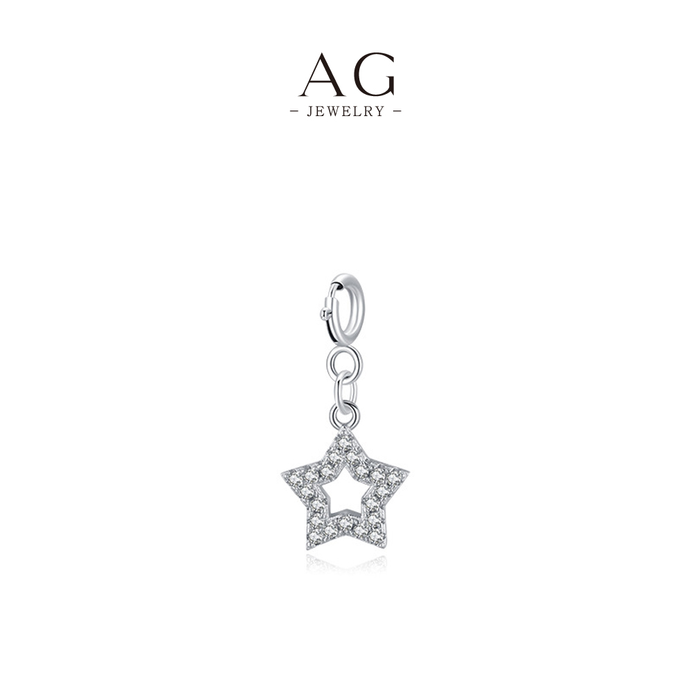 AG Twinkle Star Charm Pendant 925 Silver Celestial Night Sky Jewelry AGRHN1135