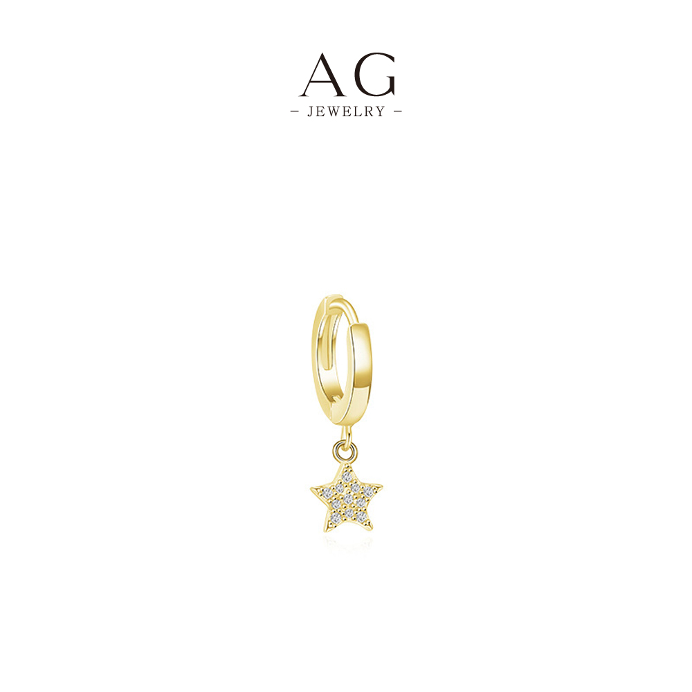 AG Star Zircon Drop Earrings 925 Sterling Silver AGRHE684