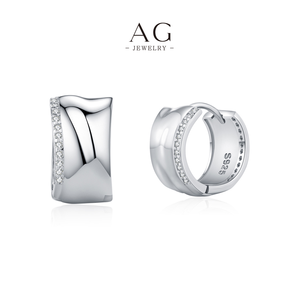 AG Timeless Threader Earrings 925 Sterling Silver Universal Elegance Collection AGRHE1889
