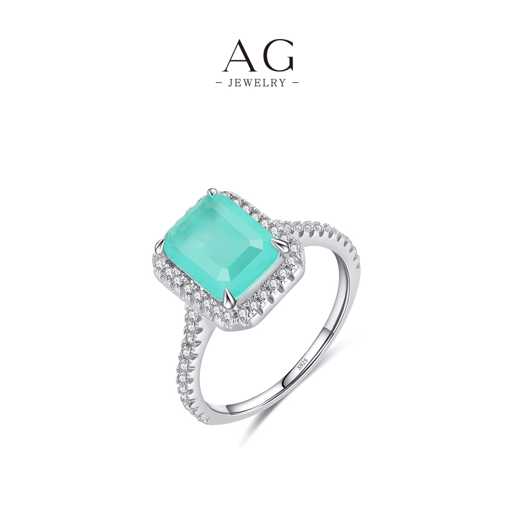AG JEWELRY Natural Gemstone Ring 925 Sterling Silver Earth Mined Collection AGRHR1376