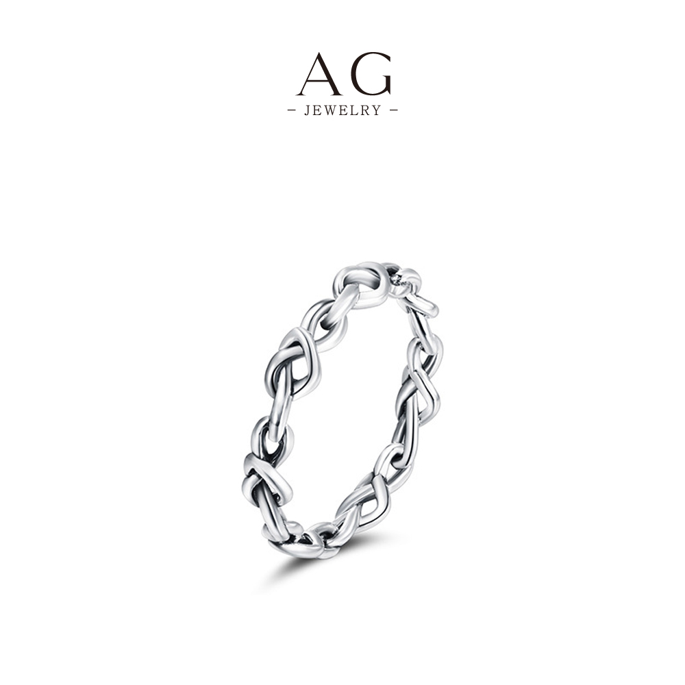 AG JEWELRY Twisted Metal Ring 925 Sterling Silver Sculptural Art Jewelry AGRHR622