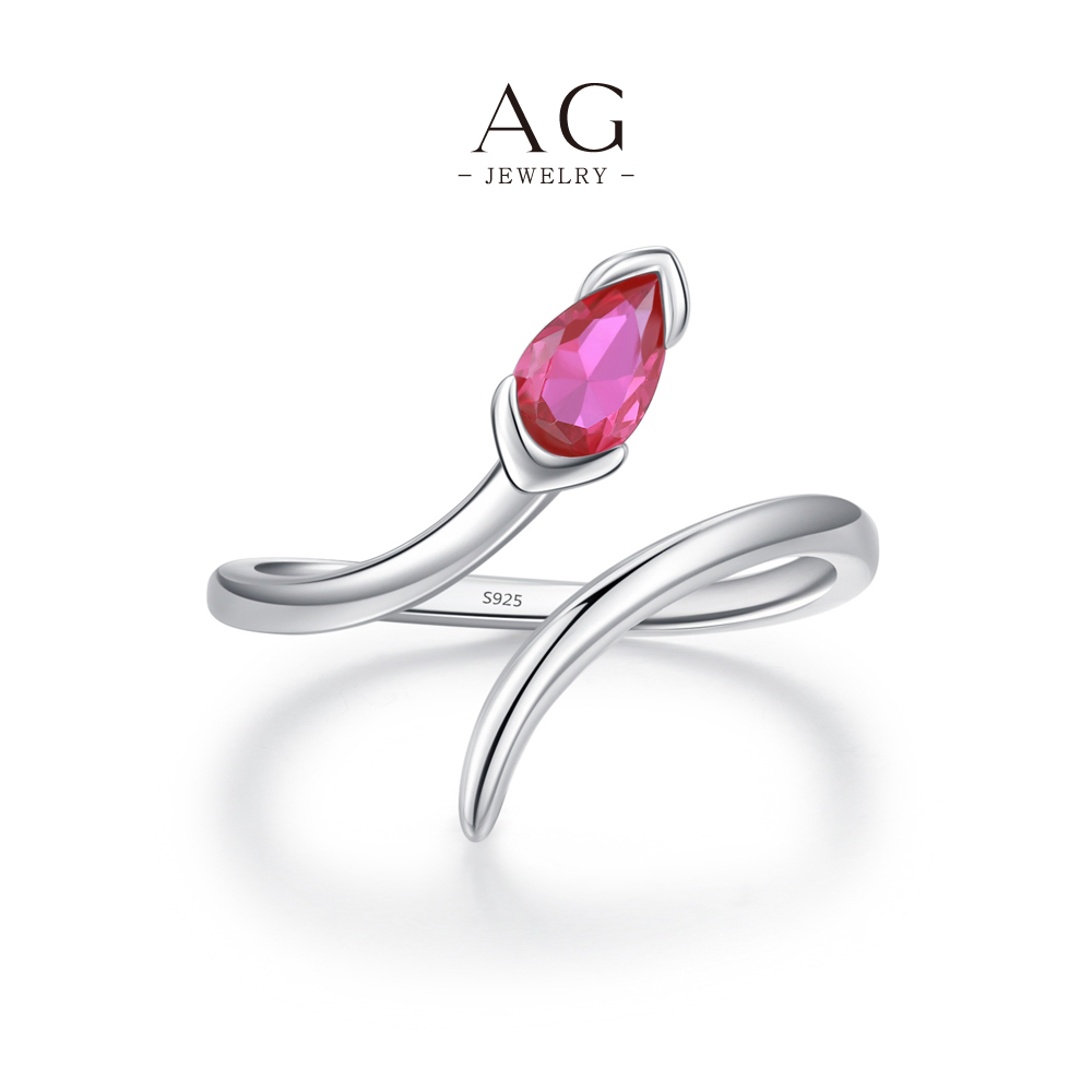 AG JEWELRY Fuchsia Statement Ring 925 Sterling Silver Velvet Blossom Jewelry AGRHR1549
