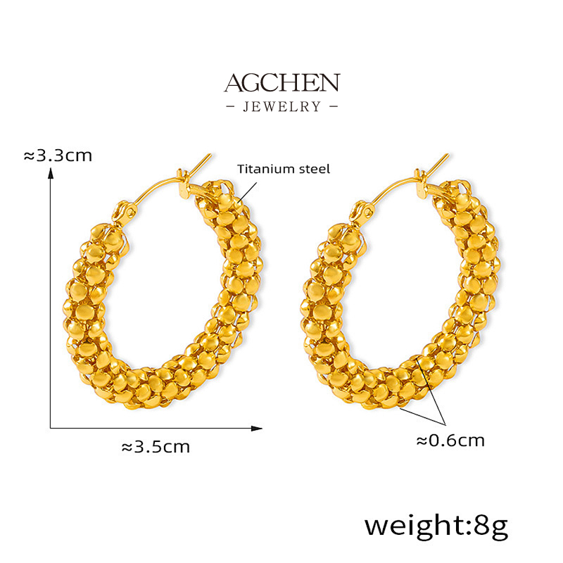 AGCHEN Crystal Cascade Earrings Red Carpet Glamour Event Luxury AGF1535
