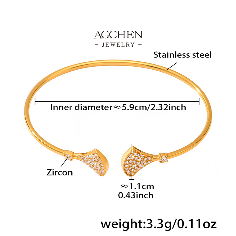 AGCHEN Stainless Steel Starfish Charm Bangle Ocean Theme Beach Vacation Jewelry Gift AGZ442