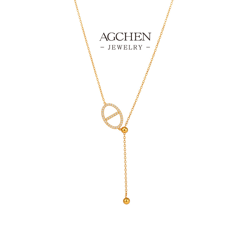 AGCHEN Luxury Design Stainless Steel Necklace Small MOQ Manufacturer AGP217