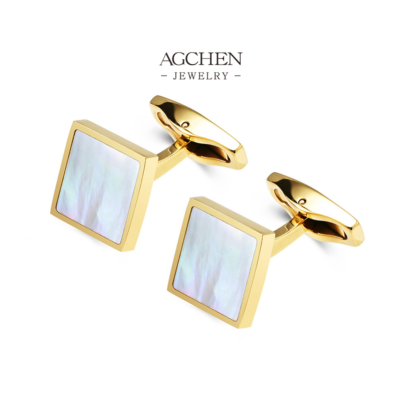 AGCHEN Men&lsquo;s Geometric Cufflinks Statement Piece Trade Show Samples AGXK001