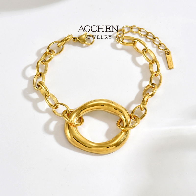 AGCHEN Stainless Steel Designer Layered Chain Bracelet One Stop Supply Chain Integrated AGS1857