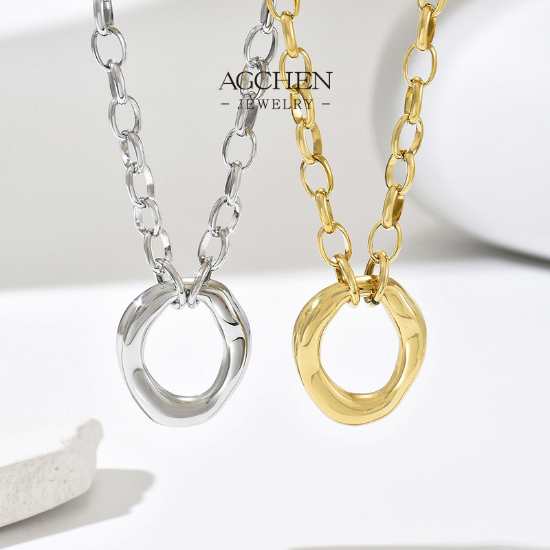 AGCHEN Stainless Steel Viral Hot Sale Chain Necklace One Stop Service Integrated Jewelry Source AGX2751